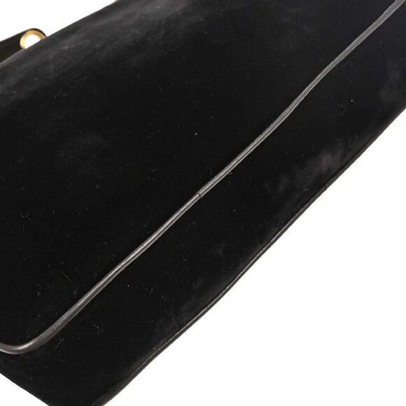 Chanel Black Velvet Shoulder Tote Bag AQ00372 - Picture 3 of 10